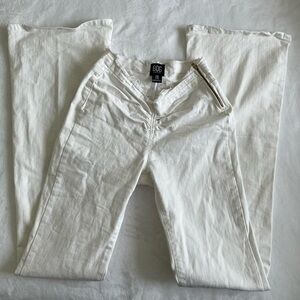 Urban Outfitters white flare jeans